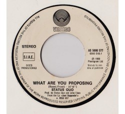 Status Quo / Enzo Malepasso ‎– What Are You Proposing / Resto Con Te – (jukebox)