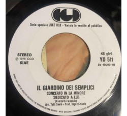 Umberto Tozzi / Il Giardino Dei Semplici ‎– Tu / Concerto In La Minore  – (juke box)