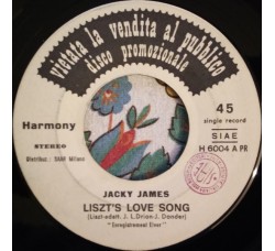 Jacky James ‎– Liszt's Love Song / Stranger In Paradise - (juke box)