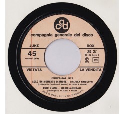 Festivalbar 1970 - I Califfi - Gigliola Cinquetti - (jukebox) - 45 RPM