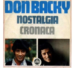 Don Backy ‎– Nostalgia / Cronaca - 45 RPM