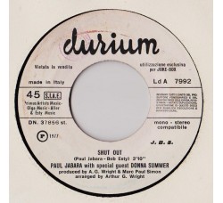Paul Jabara With Special Guest Donna Summer / Penny McLean ‎–Shut Out / Dance, Bunny Honey Dance - (Single juke box)