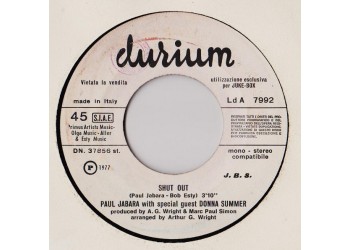 Paul Jabara With Special Guest Donna Summer / Penny McLean ‎–Shut Out / Dance, Bunny Honey Dance - (Single juke box)