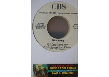 Riccardo Fogli / Papa Winnie ‎– Ma Quale Amore / A   -  (Single jukebox)