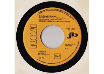Gilda Giuliani / Schola Cantorum  ‎– Amore / La Mia Musica  - 45 RPM
