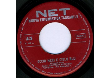 Riccardo Savonesi / Dario Tilli ‎– Occhi Neri E Cielo Blu / Twist Sotto La Luna - 45 RPM