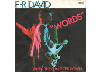 F-R David* ‎– Words - 45 RPM