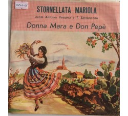 Antonio Vasquez e T. Santonocito - Donna Mara e Don Pepè - Single 45 Giri 