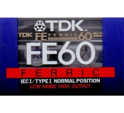 TDK - AudioCassette Musicassetta Position FERRIC  - Min 60 - Cod.F0324