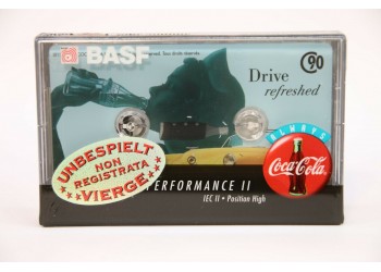 BASF Musicassetta Vergine - Collezione COCA COLA 1955- Nastro Position normal - Min 90  