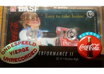 BASF Musicassetta Vergine - Collezione COCA COLA 1955 - Nastro Position normal - Min 90 