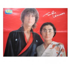 BEATLES J. Lennon Y. Ono Poster - Suppl. riv.  "Tutto"