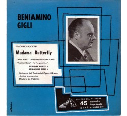 Beniamino Gigli ‎– Madama Butterfly - 45 RPM