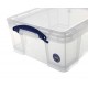 REALLY USEFUL Box L18 Contenitore Antiurto in PVC trasparente per  93 CD / 44 DVD 