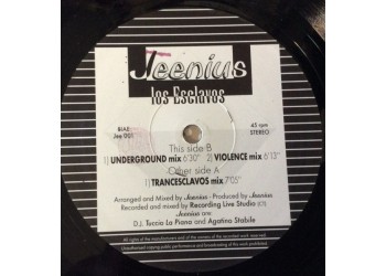 Jeenius ‎– Los Esclavos - Miami Discoteca - LP/Vinile