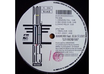 Mimmomix Feat. Julia St. Louis ‎– Luv Found You - LP/Vinile