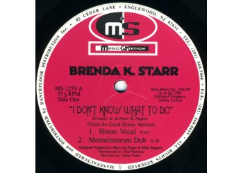 Brenda K. Starr ‎– I Don't Know What To Do