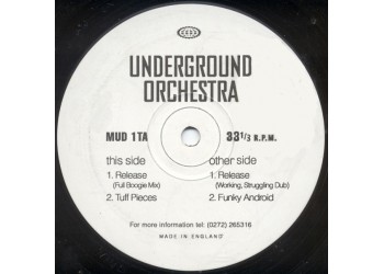 Underground Orchestra ‎– Release