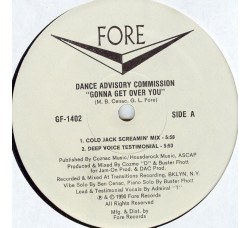 Dance Advisory Commission ‎– Gonna Get Over You
