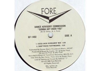 Dance Advisory Commission ‎– Gonna Get Over You