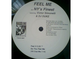 NY's Finest Featuring Victor Simonelli & DJ Duke ‎– Feel Me