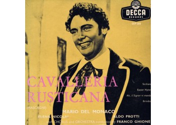 Pietro Mascagni, Elena Nicolai, Mario del Monaco, Aldo Protti ‎– Excerpts From Cavalleria Rusticana