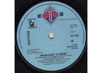 Voyage ‎– From East To West Vinyl, 7", 45 RPM, Single  Uscita:1978