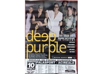 Deep Purple  - Tour 2007 Palasport Aci Reale / Dimensioni: cm 50 x cm 34 