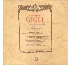 Beniamino Gigli ‎– Beniamino Gigli - LP/Vinile