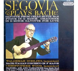 Segovia ‎– Segovia Plays Bach - LP/Vinile