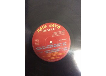 Paul Jays ‎– Desire - 12" Singles