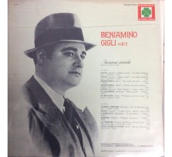 Beniamino Gigli - Incisioni storiche Vol.2 - LP/Vinile