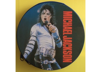 VINTAGE Porta CD in metallo modello Michael Jackson, contiene 24 CD-DVD 