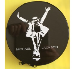 VINTAGE Porta CD in metallo modello Michael Jackson, contiene 24 CD-DVD