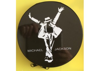 VINTAGE Porta CD in metallo modello Michael Jackson, contiene 24 CD-DVD