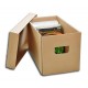 MM, Contenitore Box di cartone con coperchio per 200 dischi 45 giri  Cod.92050