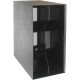 KNOSTI - Modular BOX antiurto colore nero, Contiene 50 LP / 12" - 25 per scomparto