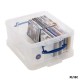 Contenitore REALLY USEFUL Box antiurto PVC trasparente per (93 CD) - (44 DVD)