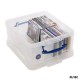 REALLY USEFUL - Box L18 Contenitore Antiurto in PVC trasparente per  93 CD / 44 DVD 