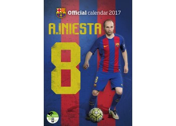 A. Iniesta - Barcelona Official Calendario  2017