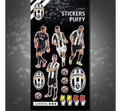 Juventus Puffy Stickers Players Nero