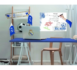 Real Madrid Lavagna Adesiva Vintage White 